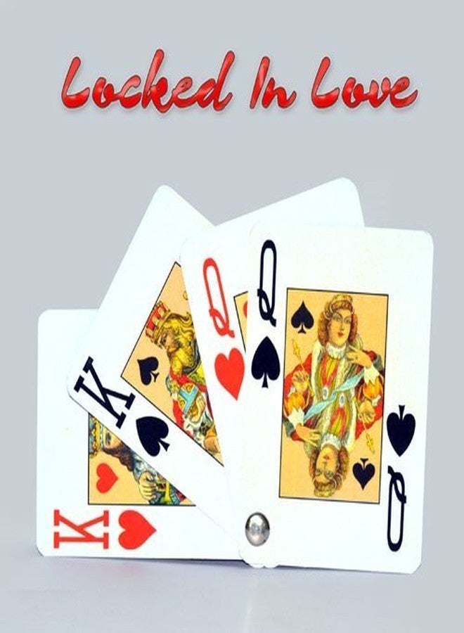 MilesMagic Magician's Locked in Love Gimmick (2 Red & 2 Black) Transposing Mentalism Effect for Real Card Magic Tricks